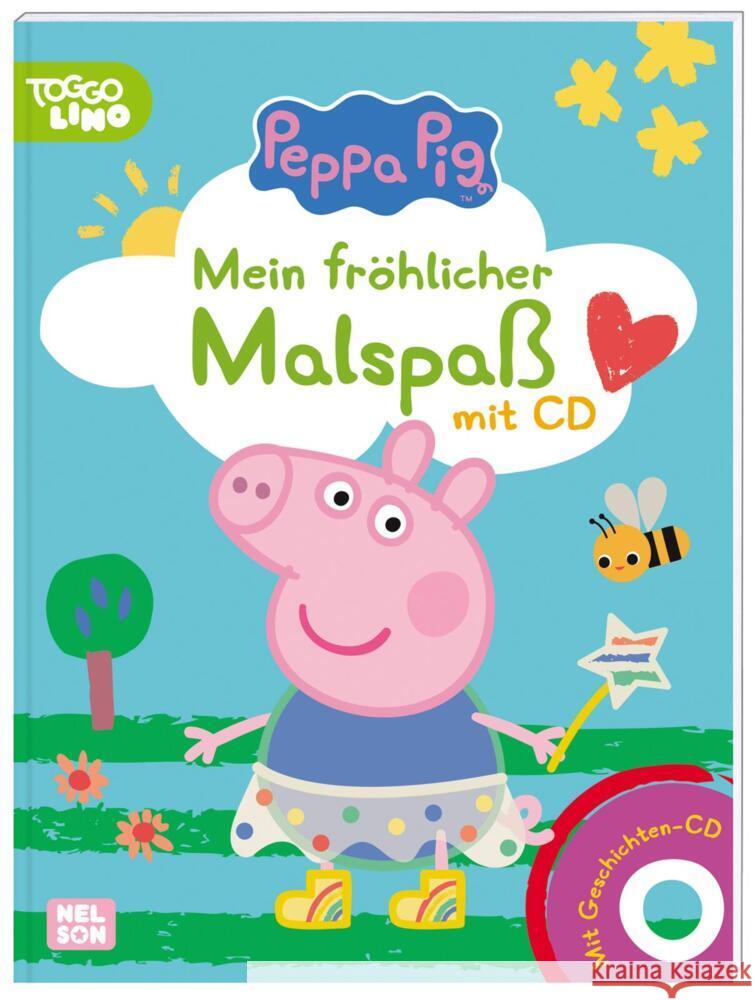 Peppa:  Mein fröhlicher Malspaß mit CD  9783845120645 Nelson - książka