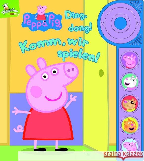 Peppa Pig - Ding, dong! Komm, wir spielen! - Soundbuch : Tönendes Buch  9781503743694 Phoenix International Publications - książka