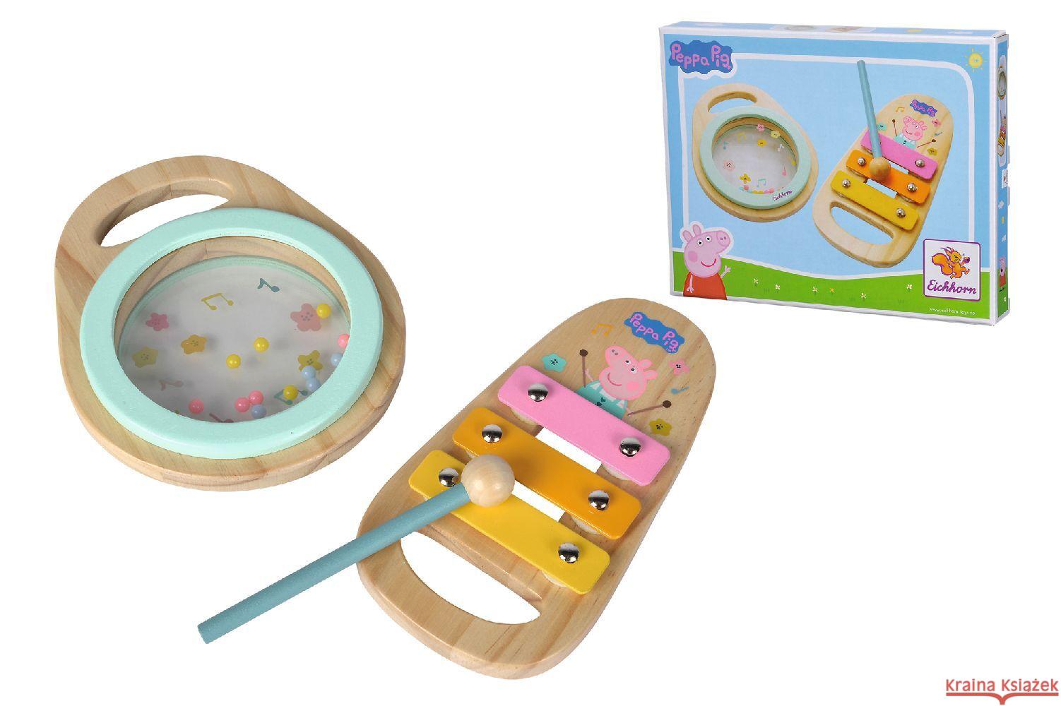 Peppa Pig Holz-Musikset, 2-tlg.  4003046010381 Simba Toys - książka