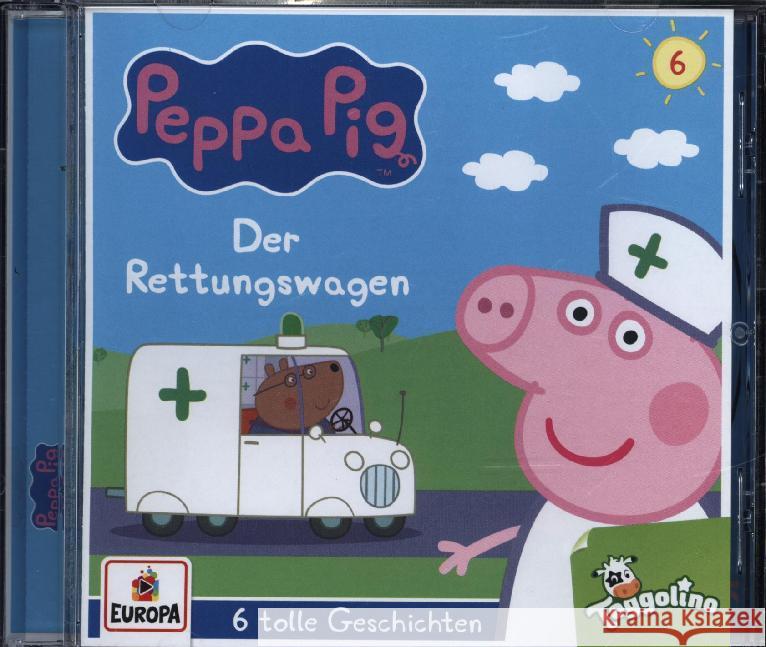 Peppa Pig Hörspiele - Der Rettungswagen (und 5 weitere Geschichten), 1 Audio-CD  0194397263626 Miller Sonstiges Wortprogramm - książka