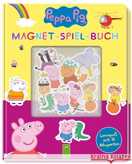 Peppa Pig Magnet-Spiel-Buch : Lernspaß mit 16 Magneten Teller, Laura 9783849917418 Schwager & Steinlein - książka