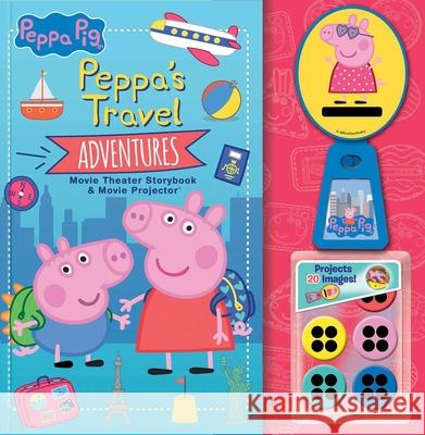 Peppa Pig: Peppa's Travel Adventures Storybook & Movie Projector Meredith Rusu 9780794446390 Studio Fun International - książka