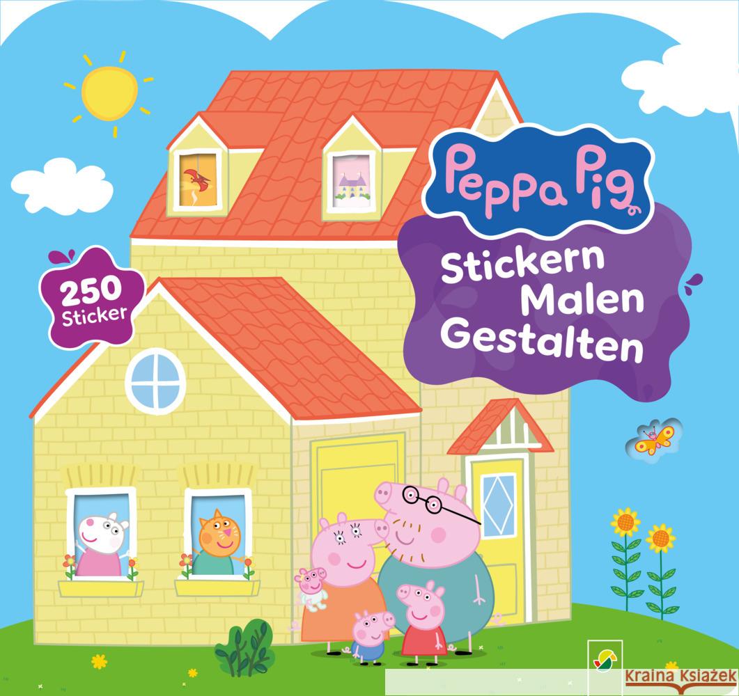 Peppa Pig Stickern Malen Gestalten Schwager & Steinlein Verlag 9783849948856 Schwager & Steinlein - książka