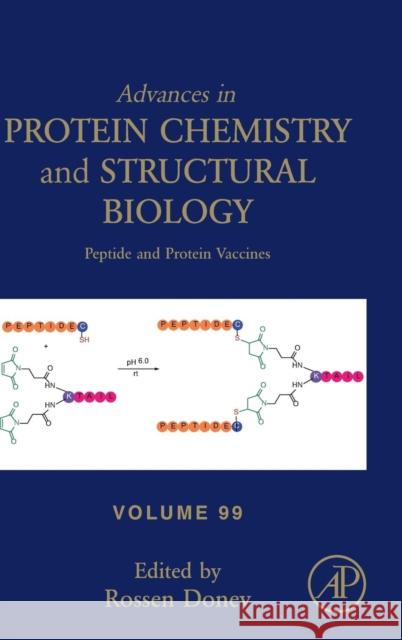 Peptide and Protein Vaccines: Volume 99 Donev, Rossen 9780128028278 Elsevier Science - książka