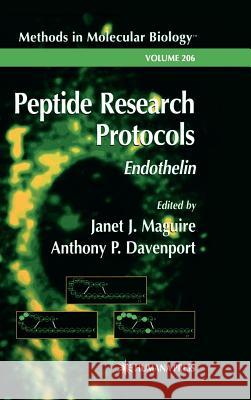 Peptide Research Protocols: Endothelin Maguire, Janet J. 9780896039933 Humana Press - książka