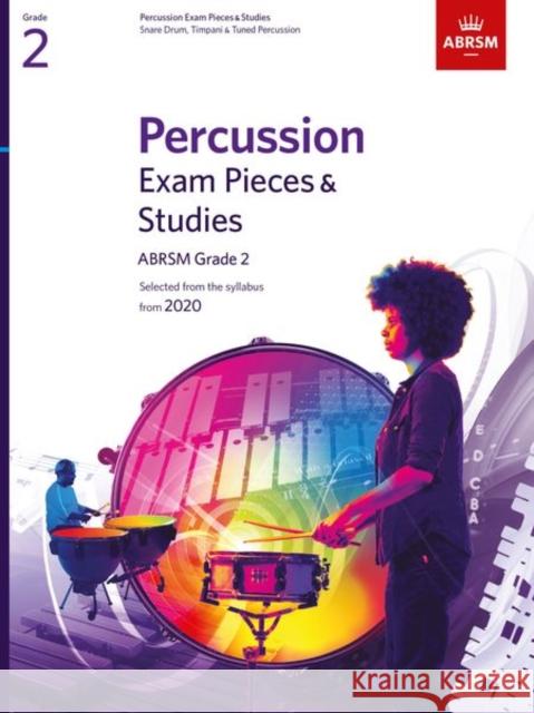 Percussion Exam Pieces & Studies, ABRSM Grade 2: Selected from the syllabus from 2020 ABRSM 9781786012944 The Associated Board of the Royal Schools of  - książka