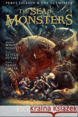 Percy Jackson and the Olympians 2: The Sea of Monsters Rick Riordan Robert Venditti Attila Futaki 9780606236119 Turtleback Books - książka