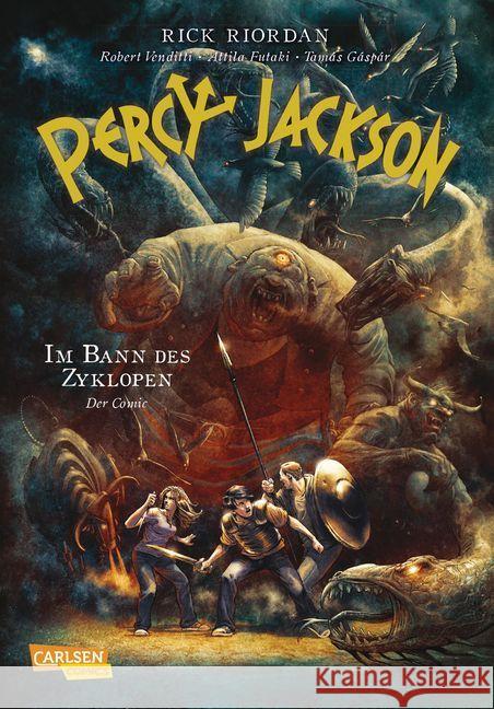 Percy Jackson (Der Comic) - Im Bann des Zyklopen Riordan, Rick; Venditti, Robert; Futaki, Attila 9783551775627 Carlsen - książka