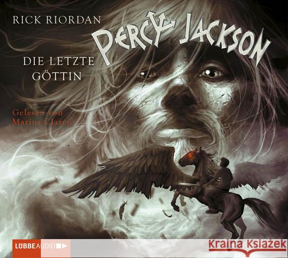 Percy Jackson, Die letzte Göttin, 4 Audio-CDs : Gekürzte Ausgabe, Lesung Riordan, Rick 9783785745335 Bastei Lübbe - książka