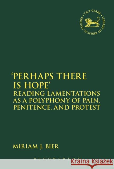 'Perhaps There Is Hope': Reading Lamentations as a Polyphony of Pain, Penitence, and Protest Bier, Miriam J. 9780567658388 T & T Clark International - książka