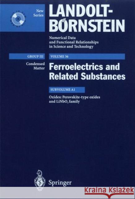 Perovskite-Type Oxides and Linbo3 Family Y. Shiozaki E. Nakamura T. Mitsui 9783540632740 Springer - książka