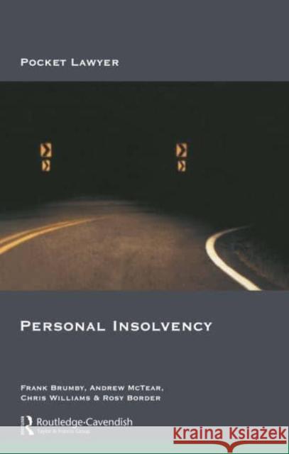 Personal Insolvency Frank Brumby   9781138439146 CRC Press - książka