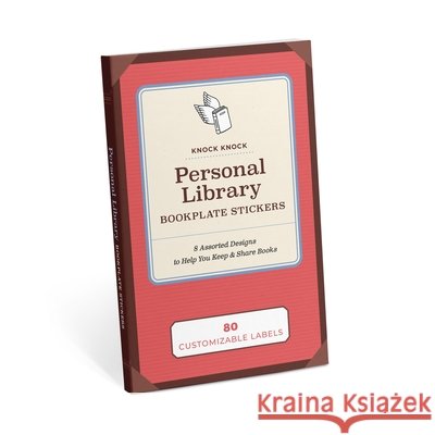 Personal Library Bookplate Stickers Knock Knock 9781683495895 Knock Knock - książka
