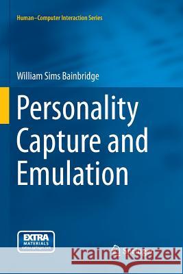 Personality Capture and Emulation William Sims Bainbridge 9781447170754 Springer - książka