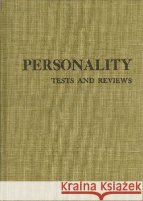 Personality Tests and Reviews I Oscar Krisen Buros Buros Institute                          Buros Center 9780910674102 Buros Center for Testing - książka
