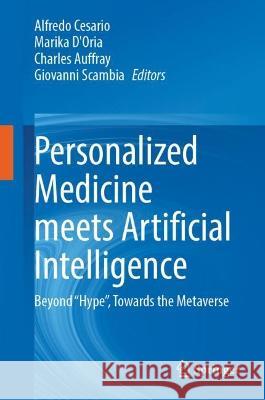 Personalized Medicine Meets Artificial Intelligence  9783031326134 Springer International Publishing - książka