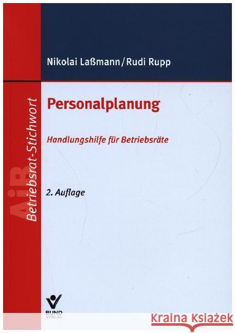 Personalplanung Rupp, Rudi; Laßmann, Nikolai 9783766370532 Bund-Verlag - książka