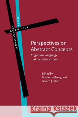 Perspectives on Abstract Concepts  9789027203182 John Benjamins Publishing Co - książka