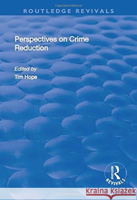 Perspectives on Crime Reduction  9781138731851 Routledge Revivals - książka