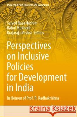 Perspectives on Inclusive Policies for Development in India  9789811901874 Springer Nature Singapore - książka