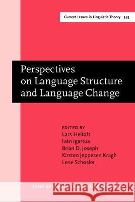 Perspectives on Language Structure and Language Change  9789027203090 John Benjamins Publishing Co - książka