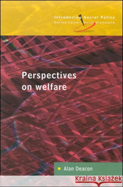 Perspectives on Welfare Deacon 9780335203208  - książka