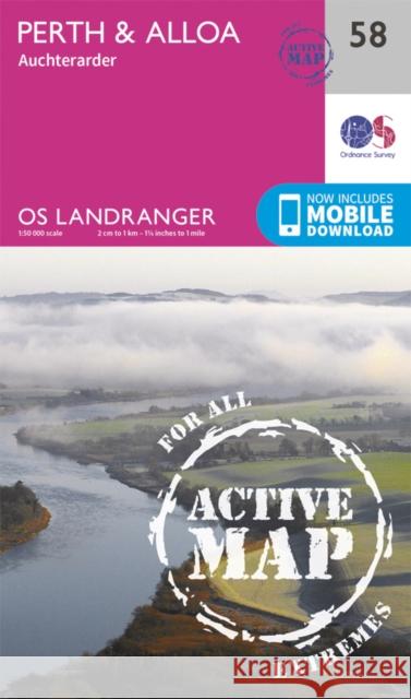 Perth & Alloa, Auchterarder Ordnance Survey 9780319473818 Ordnance Survey - książka