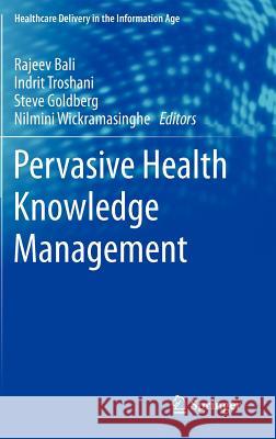 Pervasive Health Knowledge Management  Bali 9781461445135  - książka