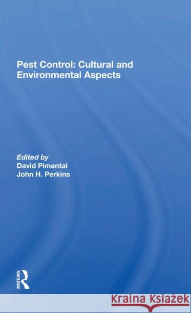 Pest Control: Cultural and Environmental Aspects  9780367298241 CRC Press - książka