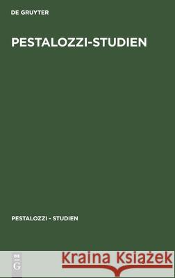 Pestalozzi-Studien Artur Buchenau 9783111210827 De Gruyter - książka