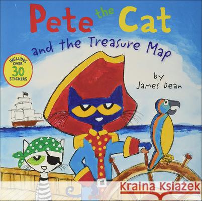 Pete the Cat and the Treasure Map James Dean James Dean 9780606396240 Turtleback Books - książka