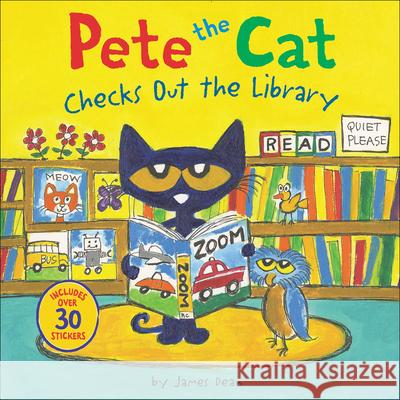 Pete the Cat Checks Out the Library James Dean James Dean 9780606414524 Turtleback Books - książka