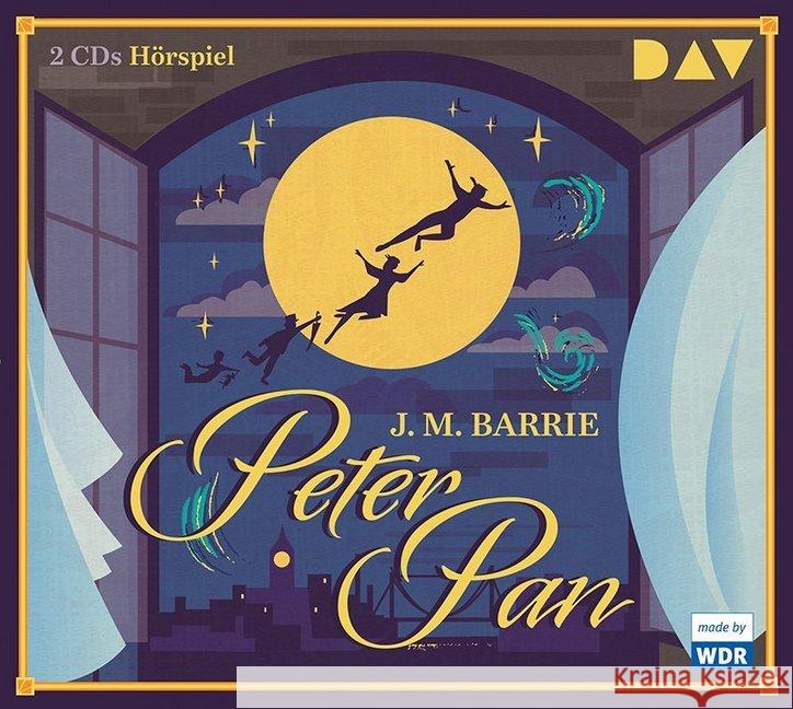 Peter Pan, 2 Audio-CDs : Hörspiel (2 CDs), Hörspiel Barrie, James Matthew 9783742404725 Der Audio Verlag, DAV - książka