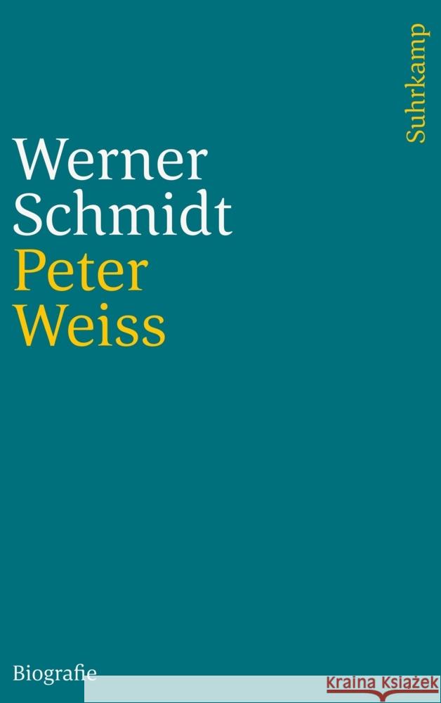 Peter Weiss Schmidt, Werner 9783518242636 Suhrkamp Verlag - książka