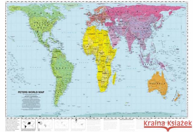 Peters World Map  9780721709338 Schofield & Sims Ltd - książka
