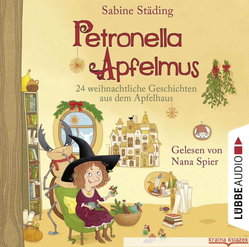 Petronella Apfelmus - 24 weihnachtliche Geschichten aus dem Apfelhaus, 4 Audio-CD Städing, Sabine 9783785784679 Bastei Lübbe - książka