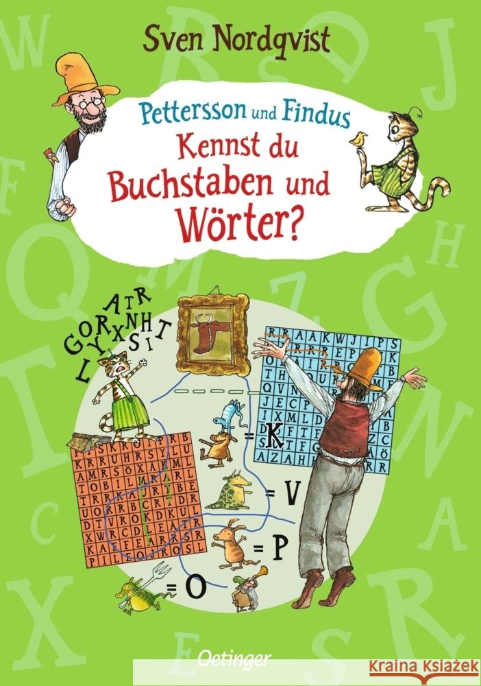 Pettersson und Findus. Kennst du Buchstaben und Wörter? Nordqvist, Sven 9783751203296 Oetinger - książka