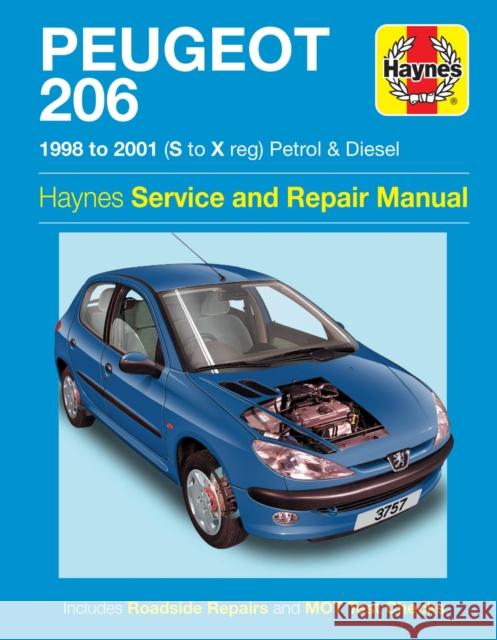 Peugeot 206 Petrol & Diesel (98 - 01) Haynes Repair Manual Haynes Publishing 9780857339690 Haynes Publishing Group - książka