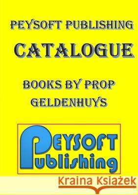 Peysoft Publishing Catalogue Preller Geldenhuys 9781387187638 Lulu.com - książka