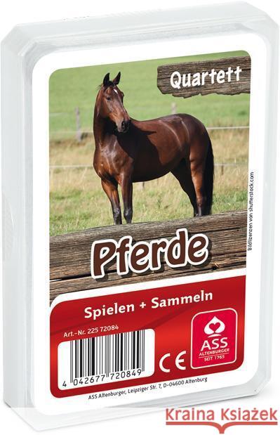 Pferde, Quartett (Kartenspiel)  4042677720849 ASS Spielkartenfabrik - książka