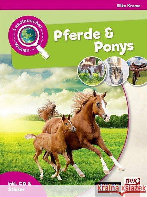 Pferde und Ponys, m. Audio-CD Krome, Silke 9783867408233 BVK Buch Verlag Kempen - książka