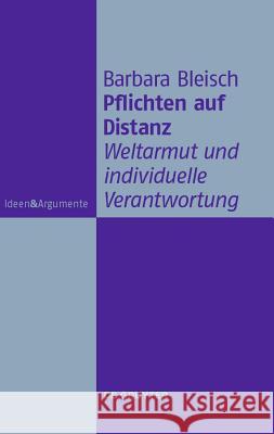Pflichten auf Distanz Barbara Bleisch 9783110228250 De Gruyter - książka