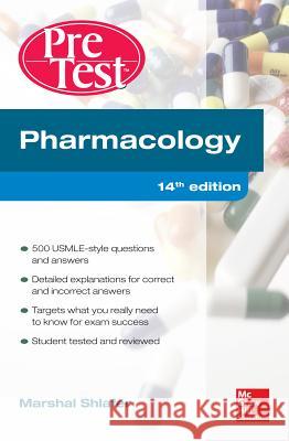 Pharmacology Pretest Self-Assessment and Review 14/E Marshal Shlafer 9780071791465 MCGRAW-HILL PROFESSIONAL - książka