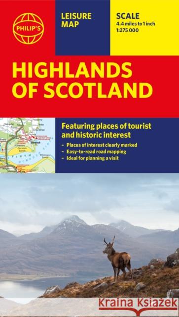 Philip's Highlands of Scotland: Leisure and Tourist Map 2020 Edition Philip's Maps 9781849075121 Octopus Publishing Group - książka