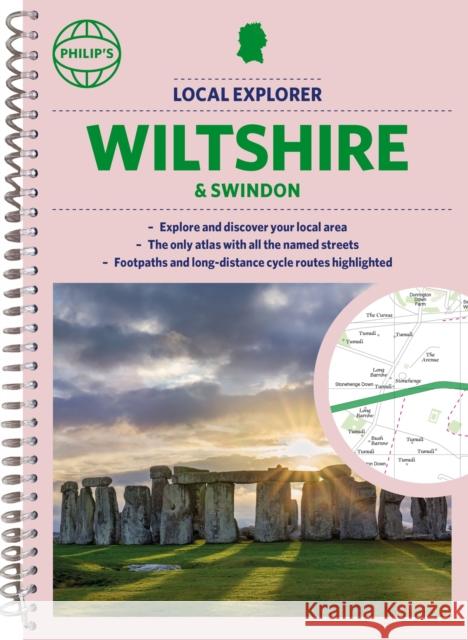 Philip's Local Explorer Street Atlas Wiltshire and Swindon Philip's Maps 9781849076401 Octopus Publishing Group - książka