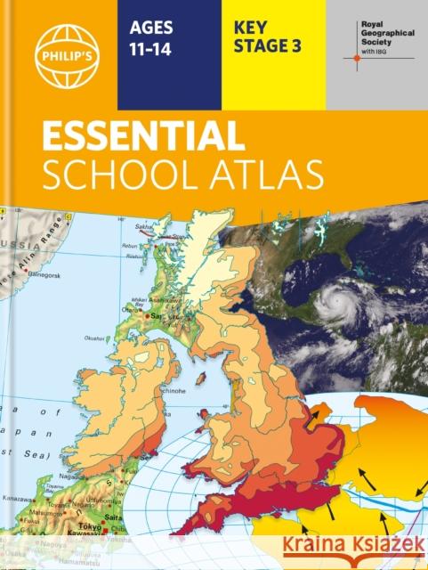 Philip's RGS Essential School Atlas Philip's Maps 9781849075855 Octopus Publishing Group - książka