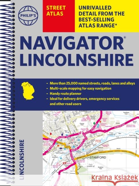 Philip's Street Atlas Navigator Lincolnshire Philip's Maps 9781849075718 Octopus Publishing Group - książka