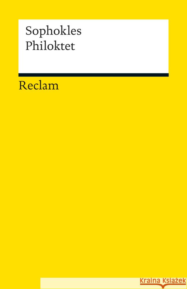 Philoktet : Tragödie Sophokles 9783150189733 Reclam, Ditzingen - książka