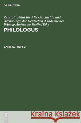 Philologus No Contributor 9783112524596 De Gruyter - książka