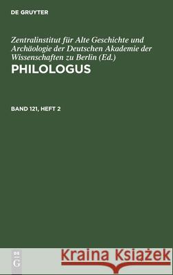Philologus No Contributor 9783112578353 De Gruyter - książka